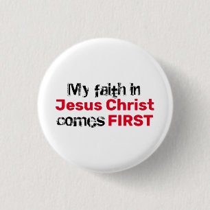 Christian FAITH IN JESUS Inspirational 1 Inch Round Button