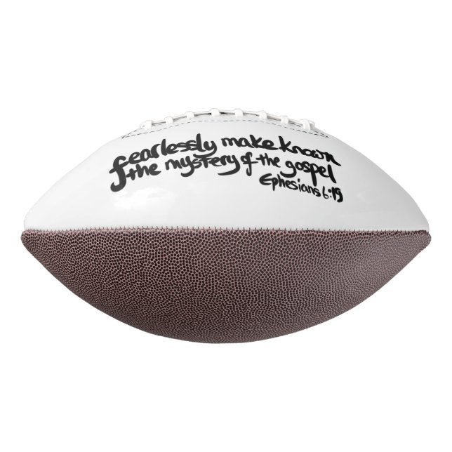 Christian Faith Inspiration Quote Football (Rotated 270)