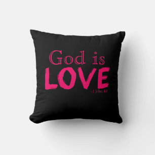 Christian Faith Inspirational Words Throw Pillow