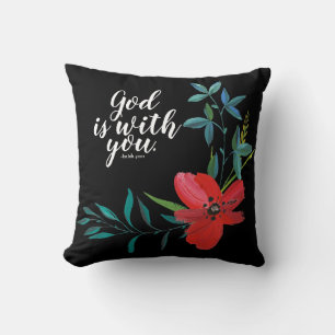 Christian Faith Inspirational Words Throw Pillow
