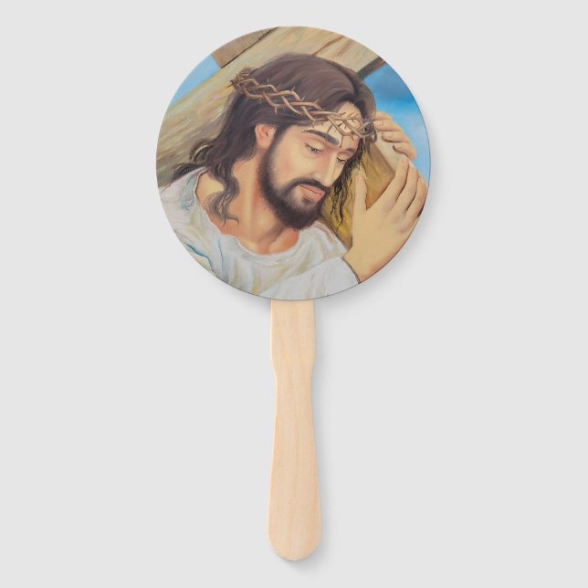Christian Faith Jesus Christ Hand Fan (Front)