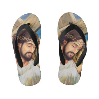 Christian Faith Jesus Christ Kid's Flip Flops