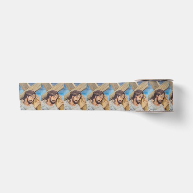 Christian Faith Jesus Christ Satin Ribbon (Front)