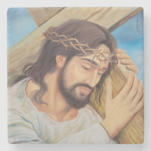 Christian Faith Jesus Christ Stone Coaster