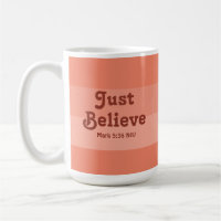 Christian Faith Just Believe Bible Verse Salmon