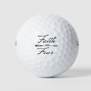 Christian Faith over Fear Golf Balls