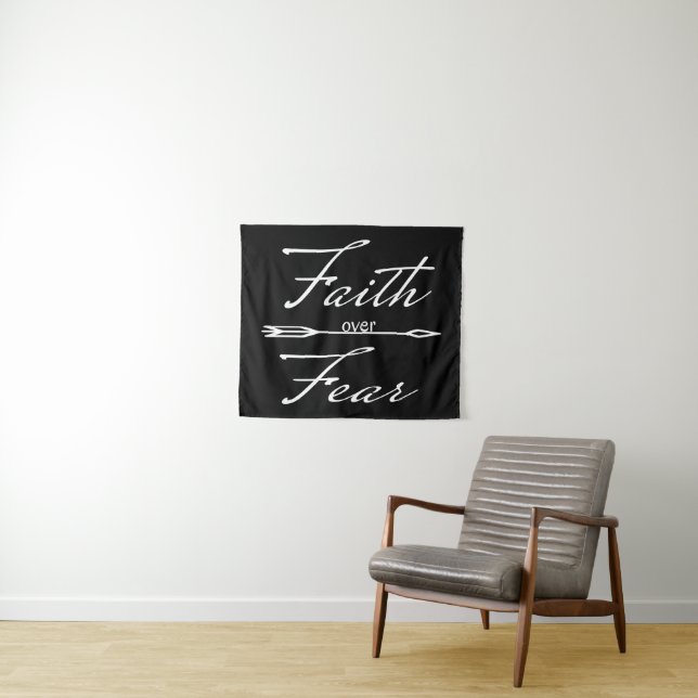 Christian Faith over Fear Tapestry (In Situ (Horizontal))