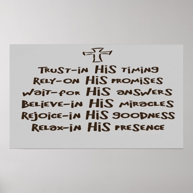 Christian Faith Prayer Prints N Posters (Front)