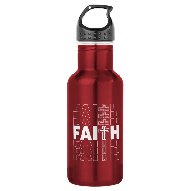 Christian Faith Water Bottle (Front)