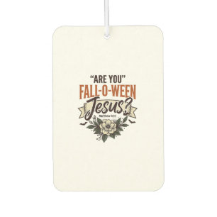 Christian Fall-O-Ween Jesus Vintage Engraving Shir Air Freshener