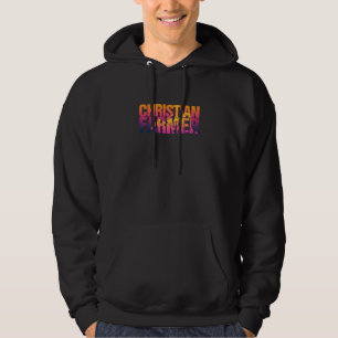 Christian Farmer Country Religious Design Hoodie