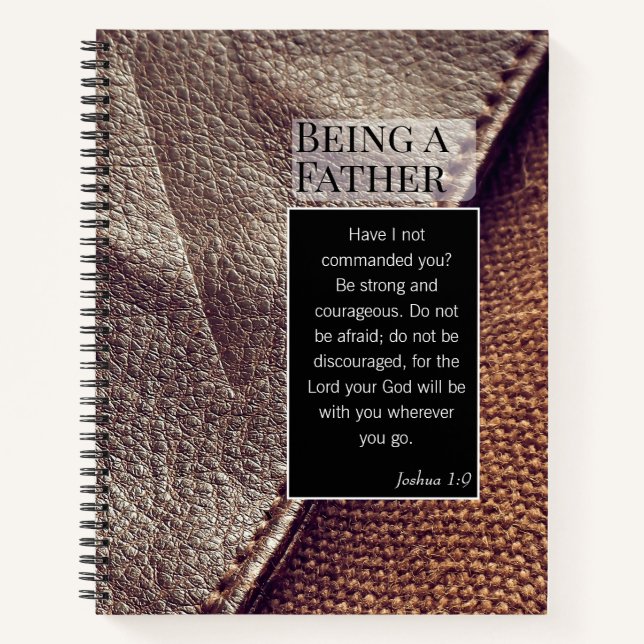 Christian Father Day Quotes Notebook (Front)