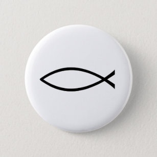 Christian Fish Button
