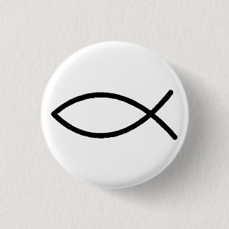 Christian Fish Button