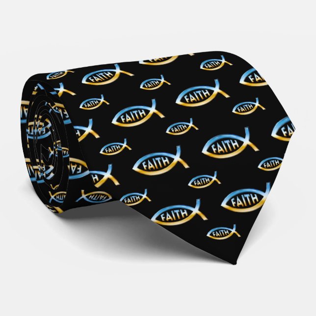Christian Fish | Faith Tie (Rolled)