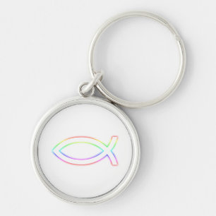 Christian Fish Glowing Symbol Keychain