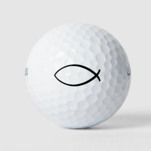 Christian Fish (Ichthys) Symbol Golf Balls