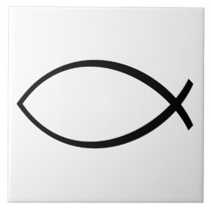 Christian Fish (Ichthys) Symbol Tile
