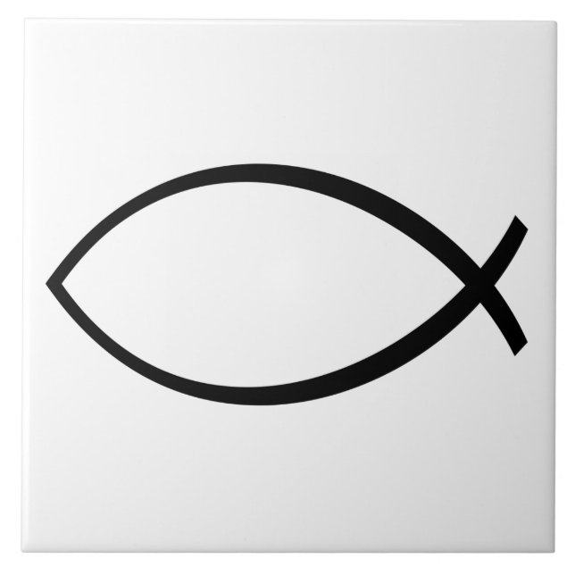 Christian Fish (Ichthys) Symbol Tile (Front)