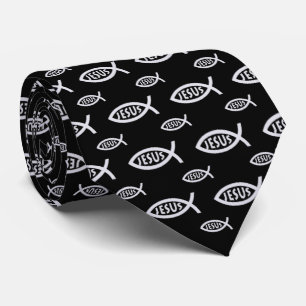 Christian Fish Jesus Tie