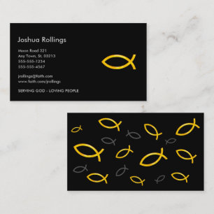 Christian Fish Pastor Business Card