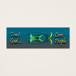 Christian Fish Symbol Background Card