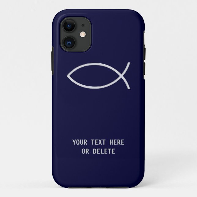 Christian Fish Symbol Case-Mate iPhone Case (Back)