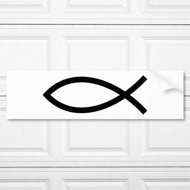 Christian Fish Symbol Ichthys Bumper Sticker