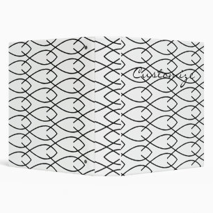 Christian Fish Symbol Ichthys Thunder_Cove Binder