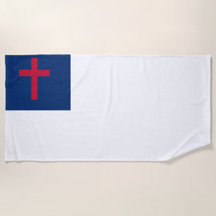 Christian flag Beach Towel
