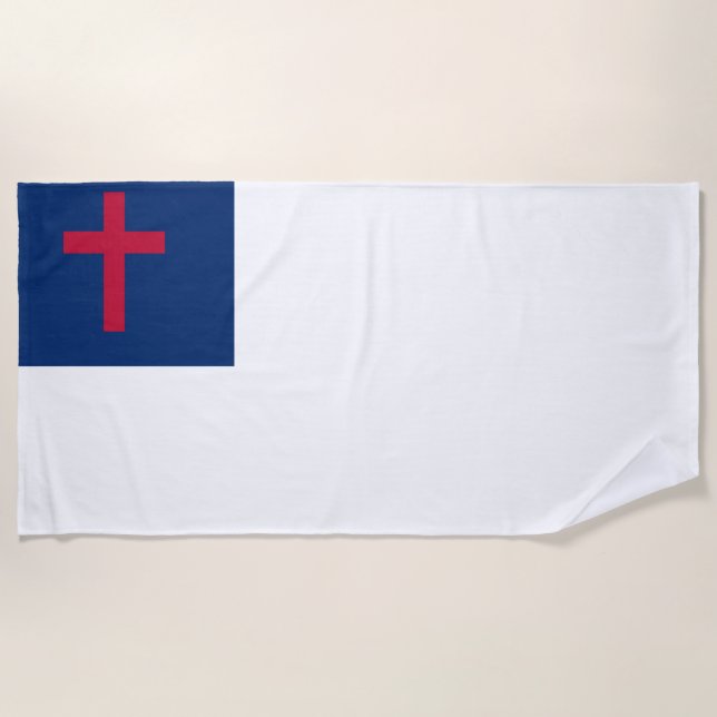 Christian flag Beach Towel (Front)