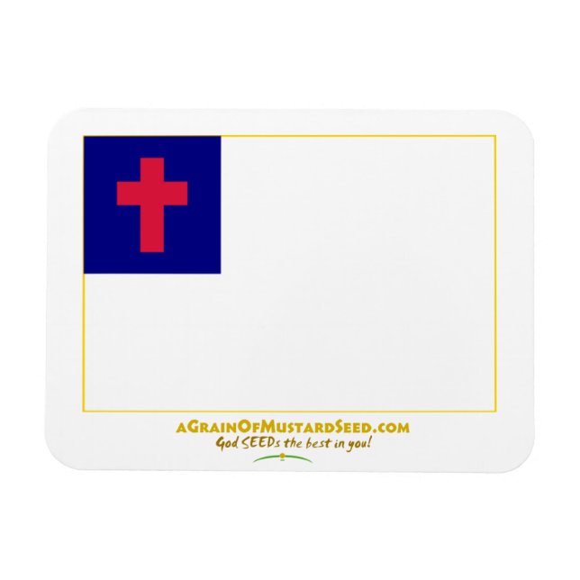 Christian Flag customize it Magnet (Horizontal)