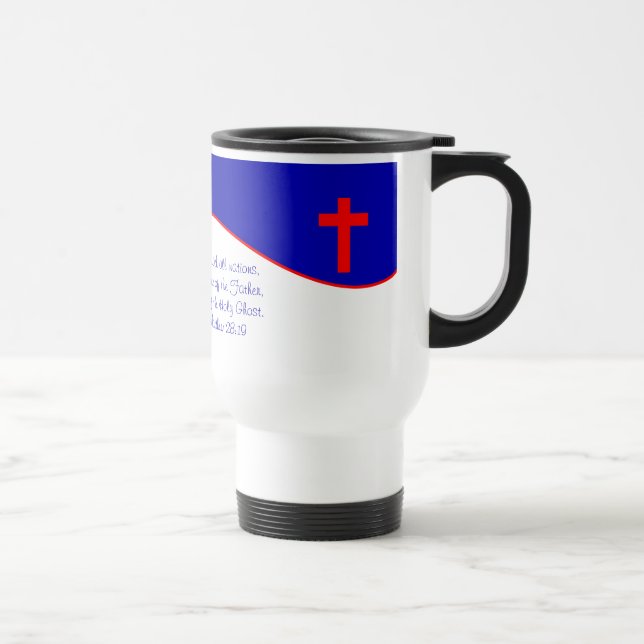 Christian Flag Inspired Travel Mug (Right)