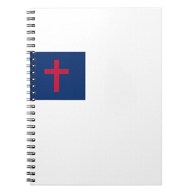 Christian flag Spiral Photo Notebook (Front)