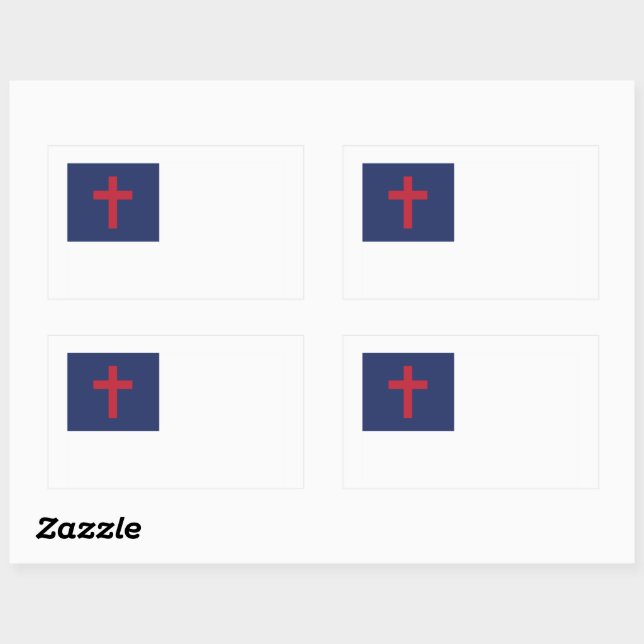 Christian Flag Sticker (Sheet)
