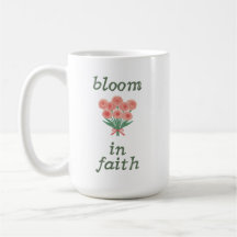 Christian Floral Faith Lettering Cozy Simple Gift