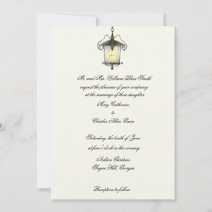 Christian Formal Invitation, Semi- Formal, Lantern Invitation