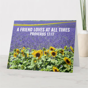 CHRISTIAN FRIENDSHIP BIG CARD PROVERBS 17:17 CARDS