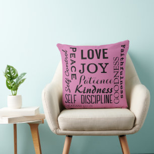 Christian Fruit Of The Spirit, Galatians 5:22-23 Throw Pillow