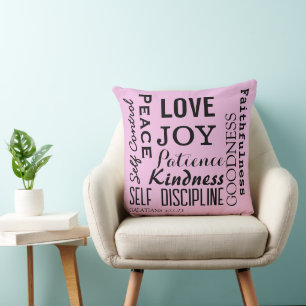 Christian Fruit Of The Spirit, Galatians 5:22-23 Throw Pillow