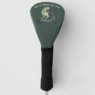 Christian Funny Frog Off To Praise The Lord Bible  Golf Head Cover