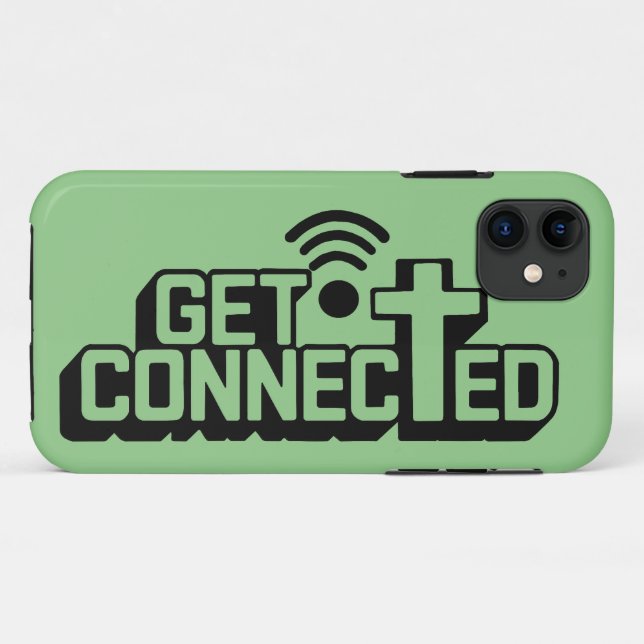Christian Get Connected Case-Mate iPhone Case (Back (Horizontal))