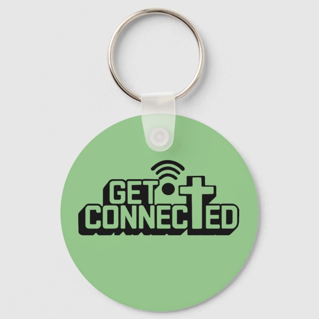 Christian Get Connected Keychain (Front)