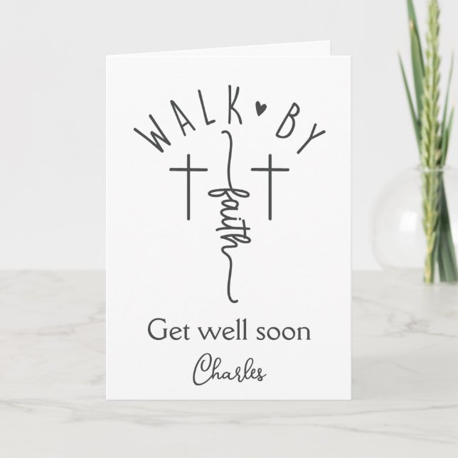 Christian get well soon  card (Front)