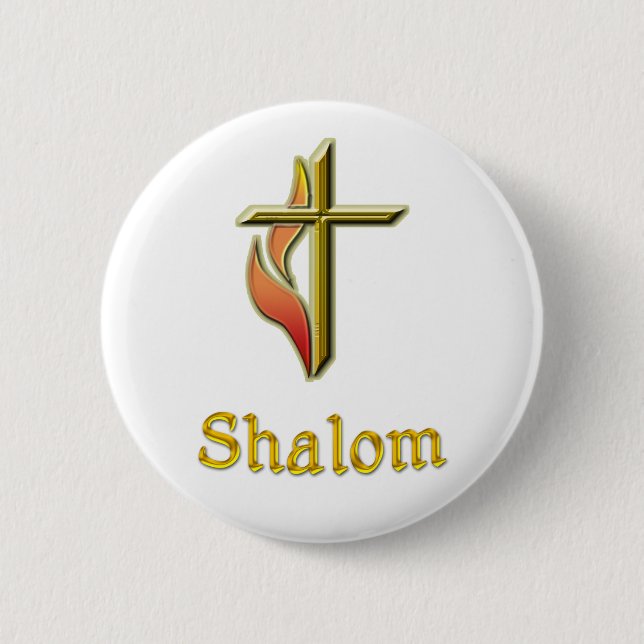 christian gifts 2 inch round button (Front)