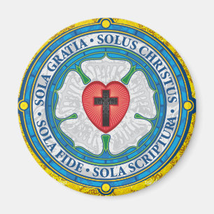 “CHRISTIAN GIFTS” Luther Rose Christian Jesus Lord Magnet