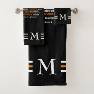 Christian GIFTS OF SPIRIT Monogram Bath Towel Set