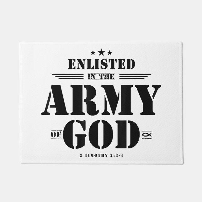 Christian gifts religious bible verse scriptures G Doormat (Front)