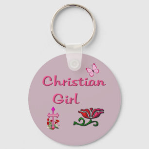 Christian Girl Keychain
