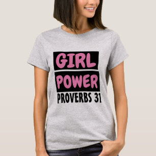 CHRISTIAN GIRL POWER Girls Ladies T-Shirts Tees